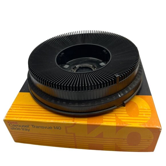 Kodak Carousel Transvue 140 Slide Tray With Original Box Vintage Photography - Picture 1 of 5